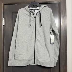 Gaiam NWT‎ Zip Up Hoodie Jacket grey Medium